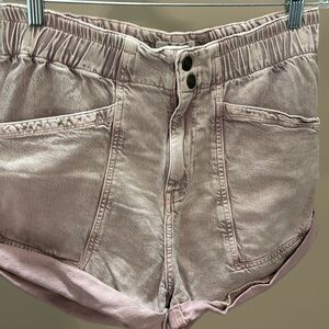 NWT We The Free washed shorts pink lavender pressed flowers